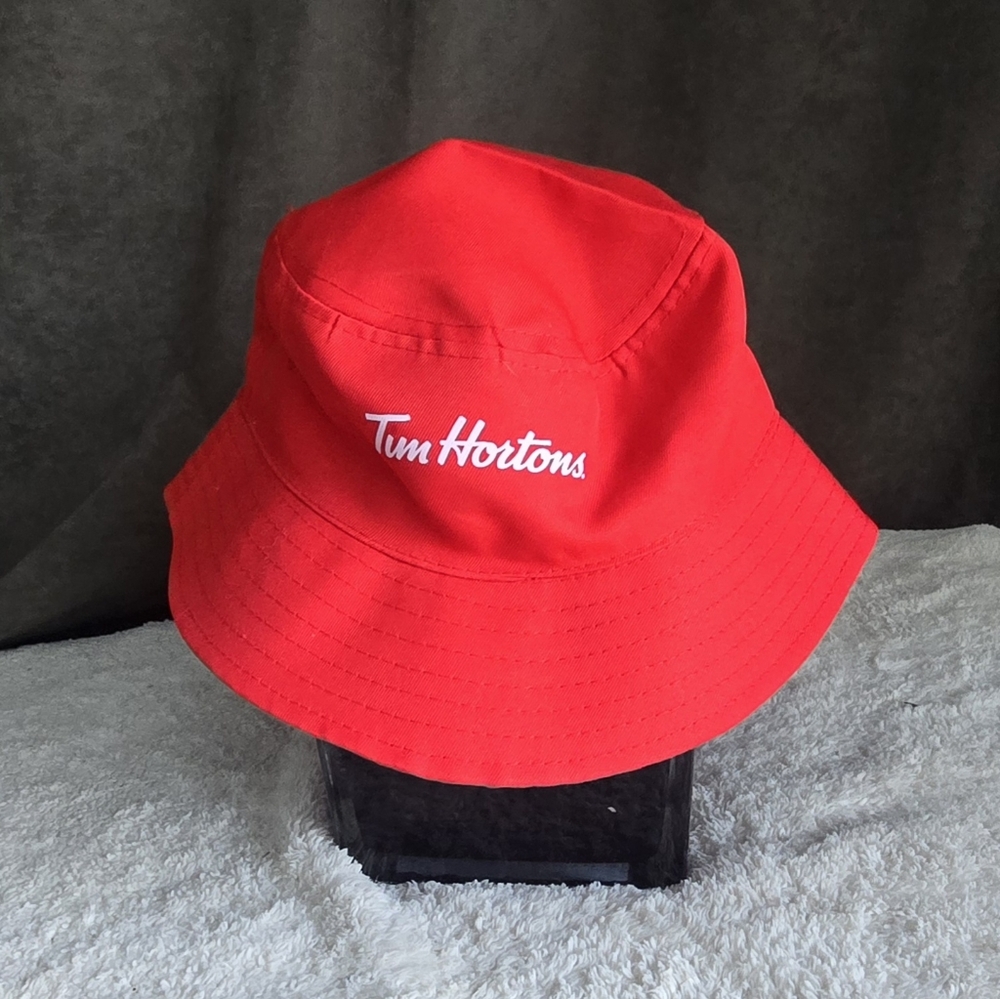 Tim Hortons Red Bucket Hat - Picture 2 of 3